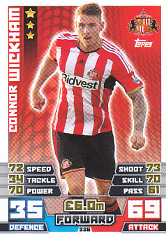 Connor Wickham Sunderland 2014/15 Topps Match Attax #286